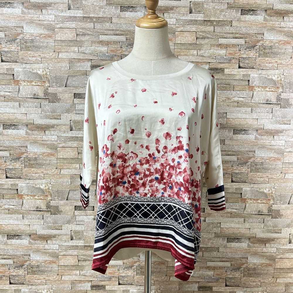 【Stola】T-shirt Cutsew 7 minutes Petal Floral Patt… - image 3