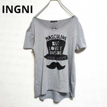 INGNI Cut and sew T-shirt, short-sleeved, printed… - image 1