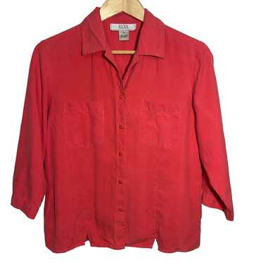 Nexx Womens Vintage Button Down Silk Shirt Size M - image 1