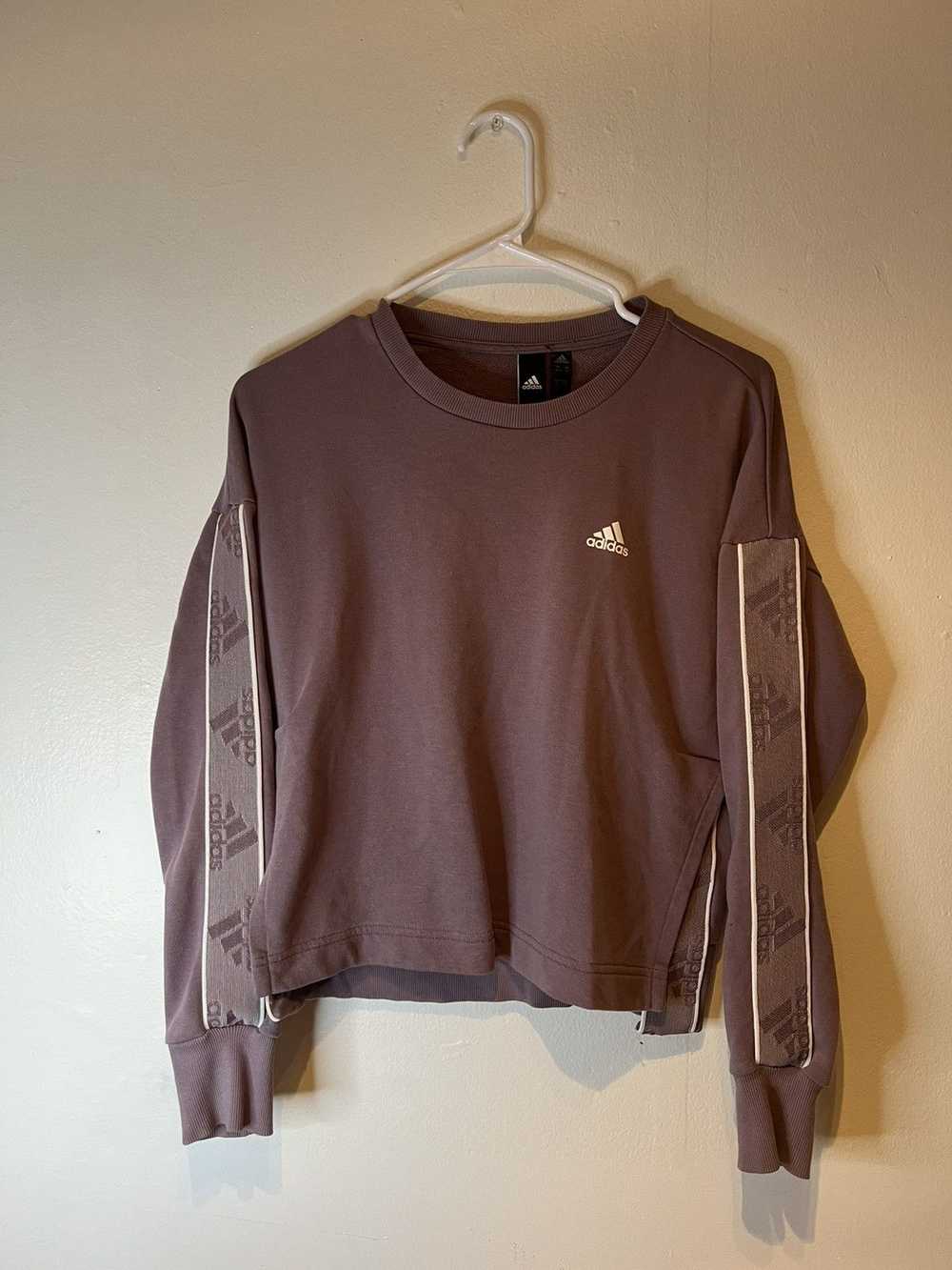 Adidas ADIDAS Womens Sweatshirt Sz S Purple Pullo… - image 1