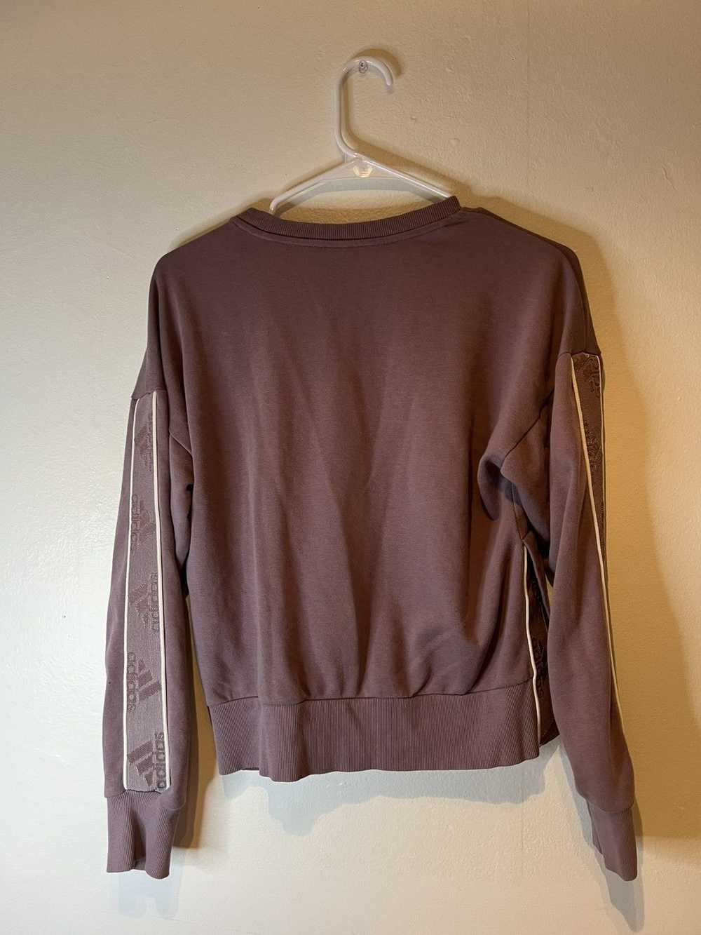 Adidas ADIDAS Womens Sweatshirt Sz S Purple Pullo… - image 4