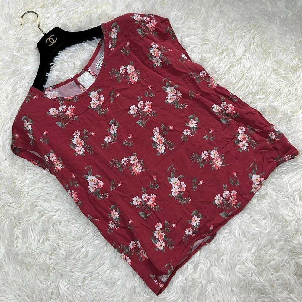 Abercrombie & Fitch (Men's) red floral pattern U-… - image 1