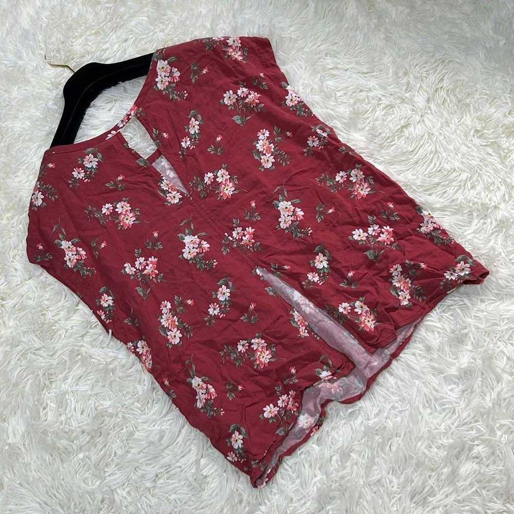 Abercrombie & Fitch (Men's) red floral pattern U-… - image 2