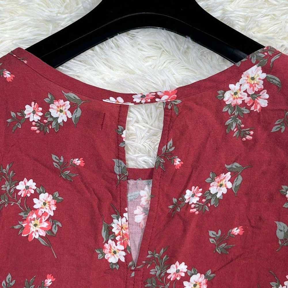 Abercrombie & Fitch (Men's) red floral pattern U-… - image 5