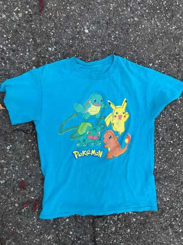 Cartoon Network × Pokemon × Vintage Pokémon teal T