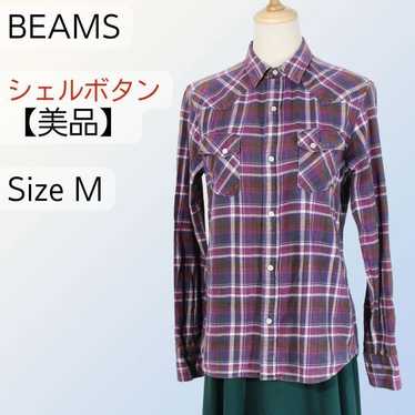 【Excellent Condition】BEAMS Flannel Shirt Long Slee