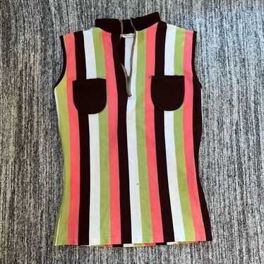 Vintage Misa Women’s Size Medium Sleeveless Blous… - image 1