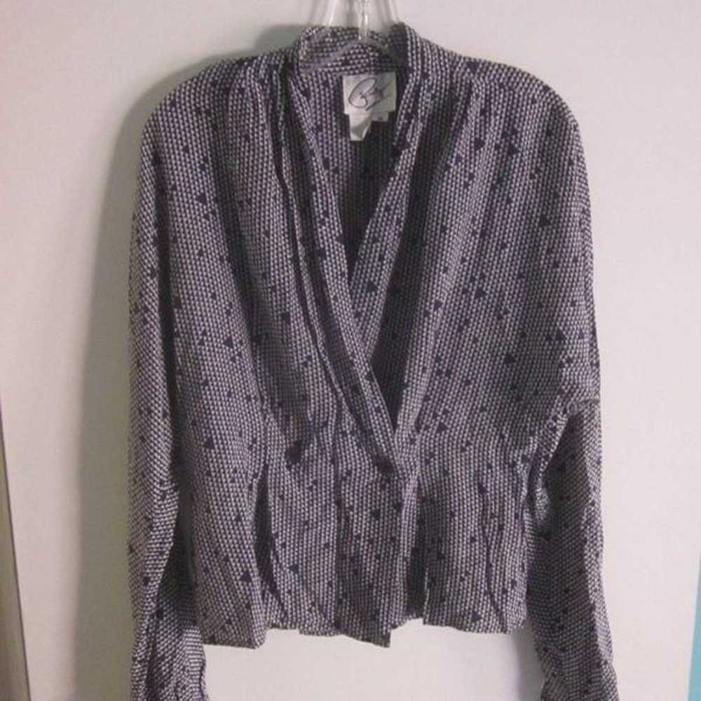 Vintage 80"s Silk Blouse Size M - image 1