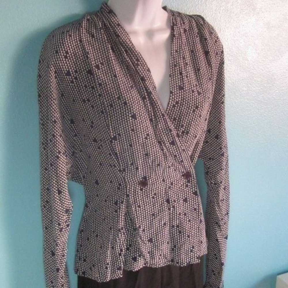 Vintage 80"s Silk Blouse Size M - image 7