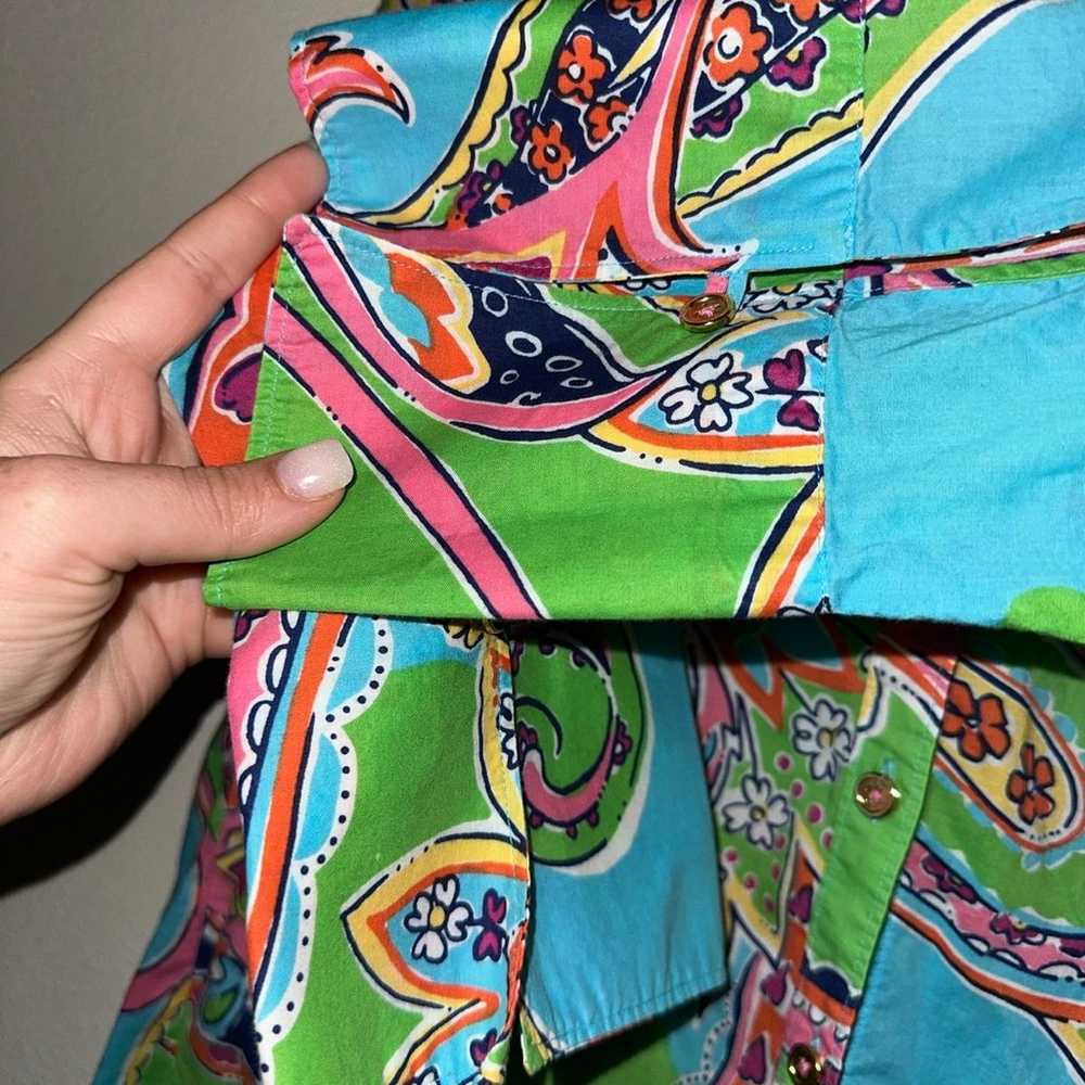 Vintage Lilly Pulitzer women’s paisley print butt… - image 3