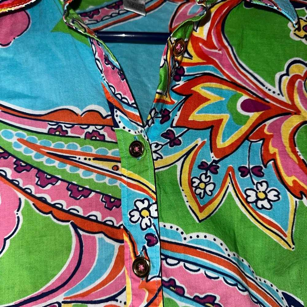 Vintage Lilly Pulitzer women’s paisley print butt… - image 4