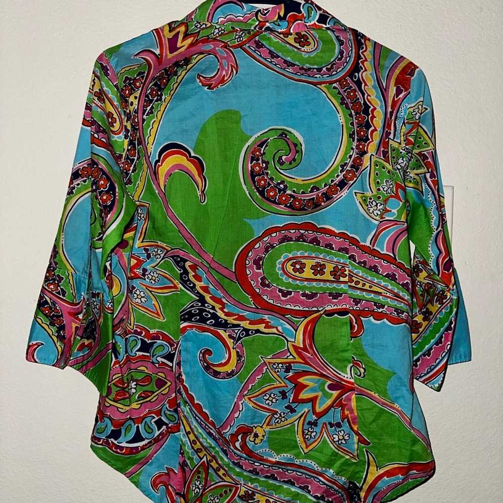 Vintage Lilly Pulitzer women’s paisley print butt… - image 6