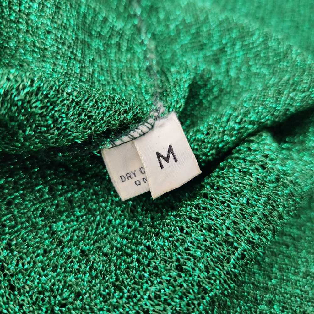 Pierre Cardin Vintage Sparkly Green  Short Sleeve… - image 6