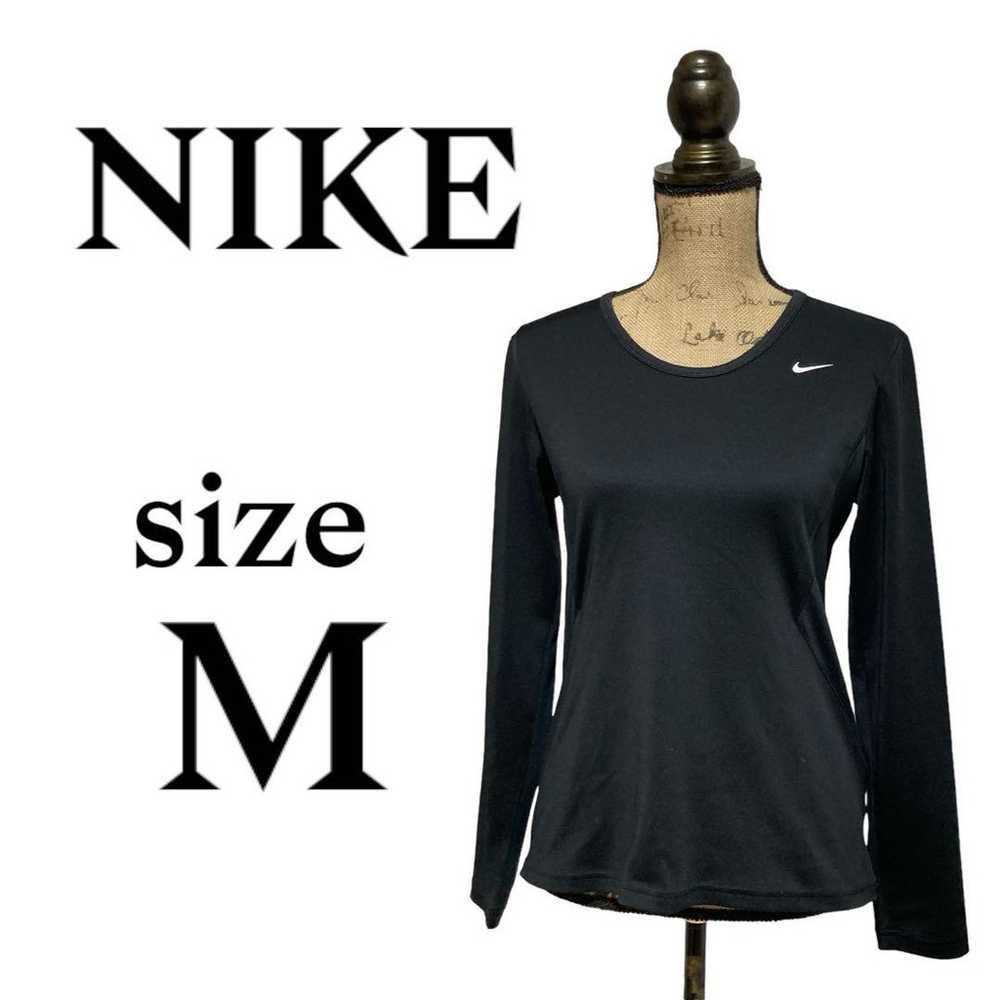 P1593 Nike [M] Sports T-shirt, Long Sleeve, Round… - image 1