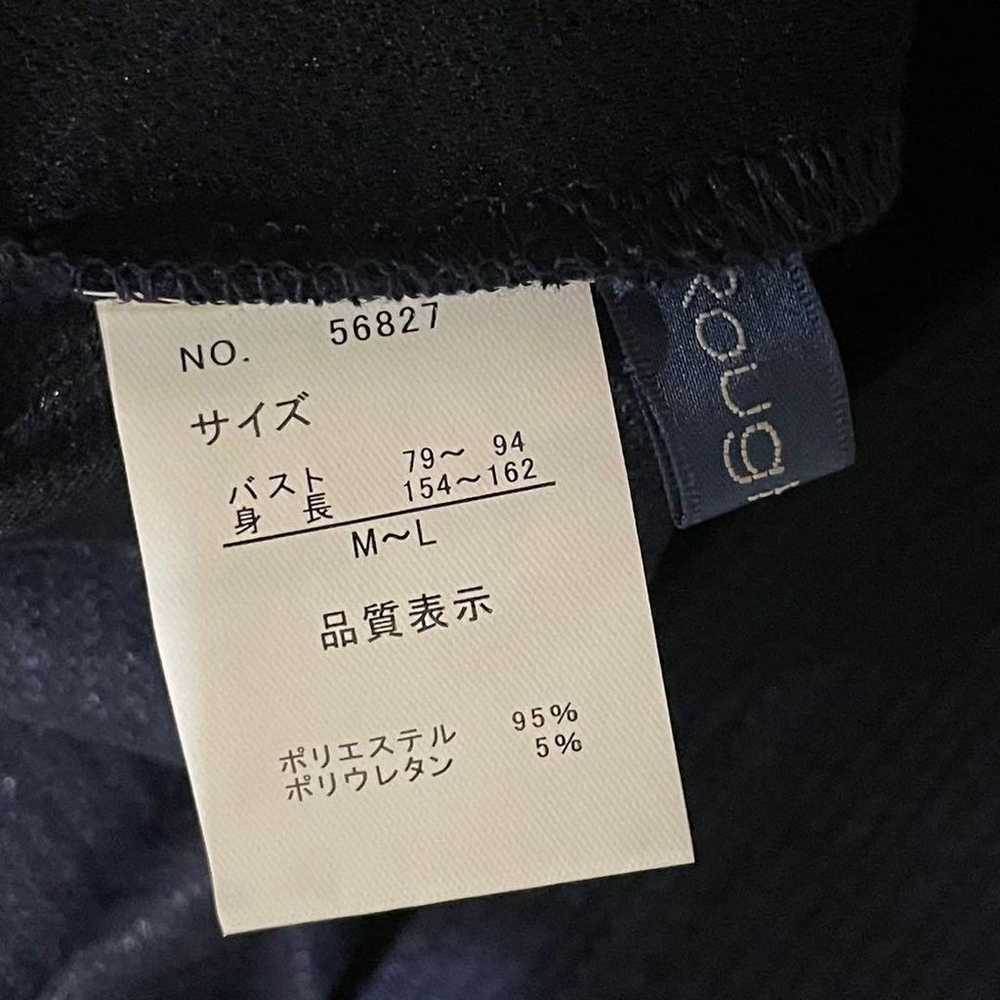 【Rough Rare】Cut and sewn, M-L size, navy, high ne… - image 11