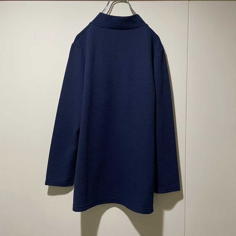 【Rough Rare】Cut and sewn, M-L size, navy, high ne… - image 3