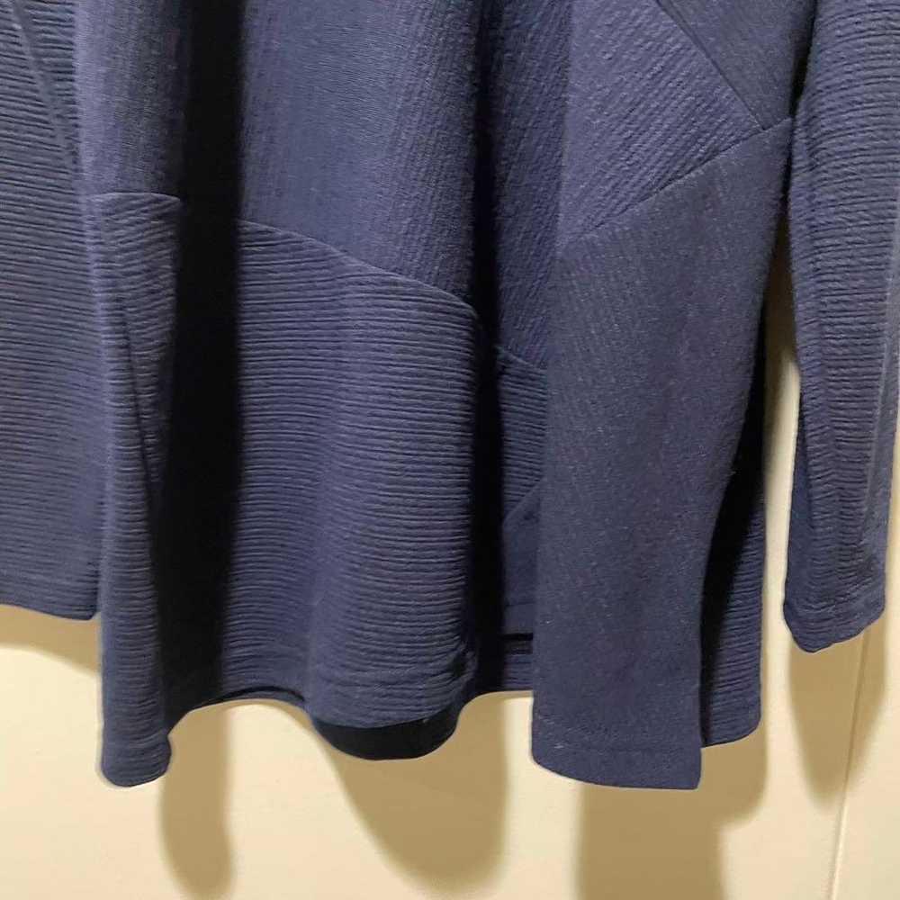 【Rough Rare】Cut and sewn, M-L size, navy, high ne… - image 7