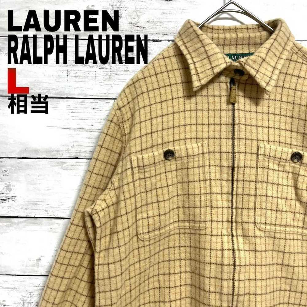 v8 US Vintage Ralph Lauren 100% Wool Long Sleeve … - image 1