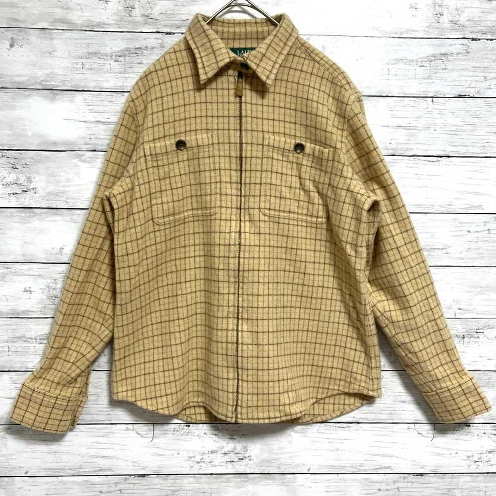 v8 US Vintage Ralph Lauren 100% Wool Long Sleeve … - image 3