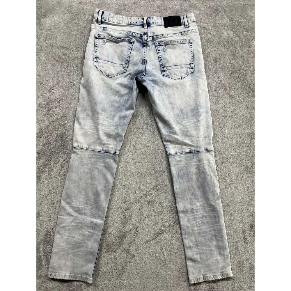 Smoke Rise Smoke Rise Jeans Mens 34/34 White Blue… - image 2