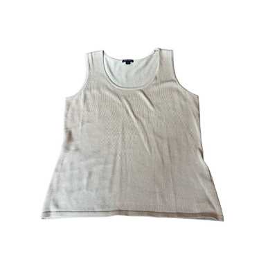 Lafayette 148 Lafayette 148 sleeveless cotton cre… - image 1