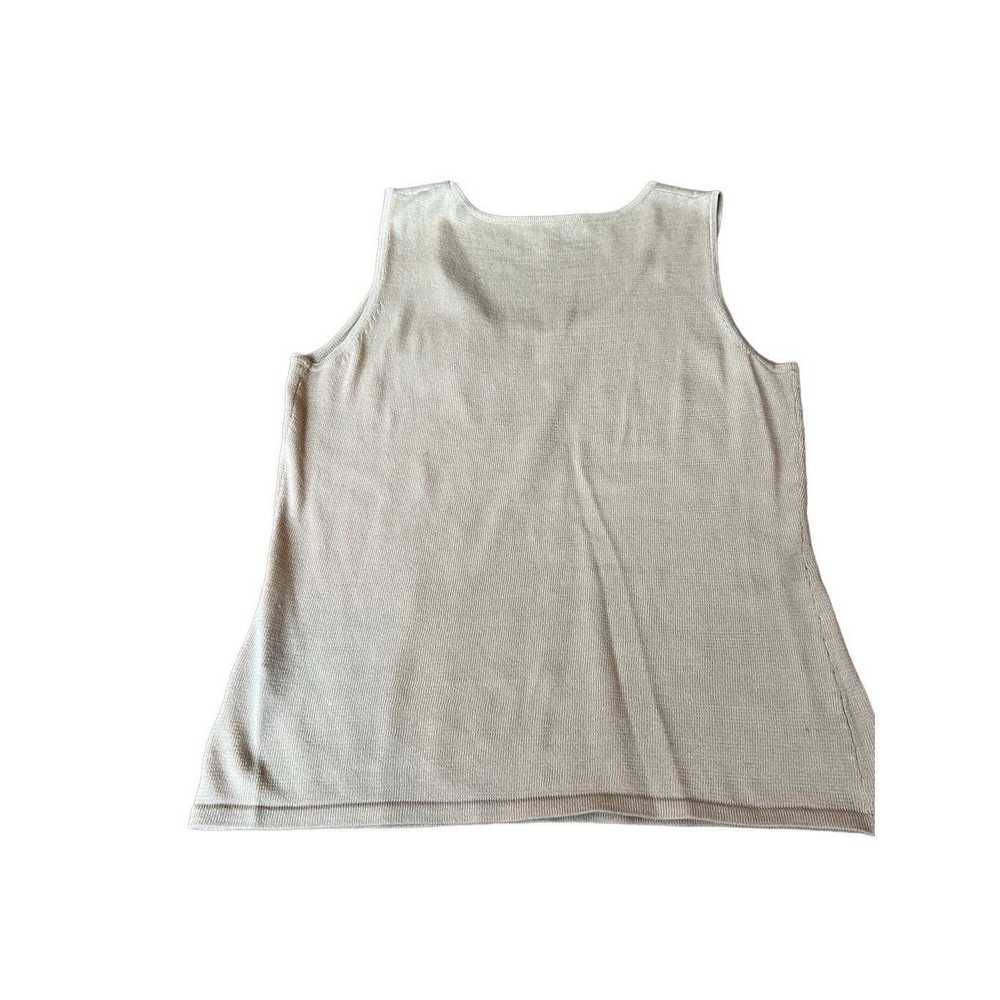 Lafayette 148 Lafayette 148 sleeveless cotton cre… - image 2