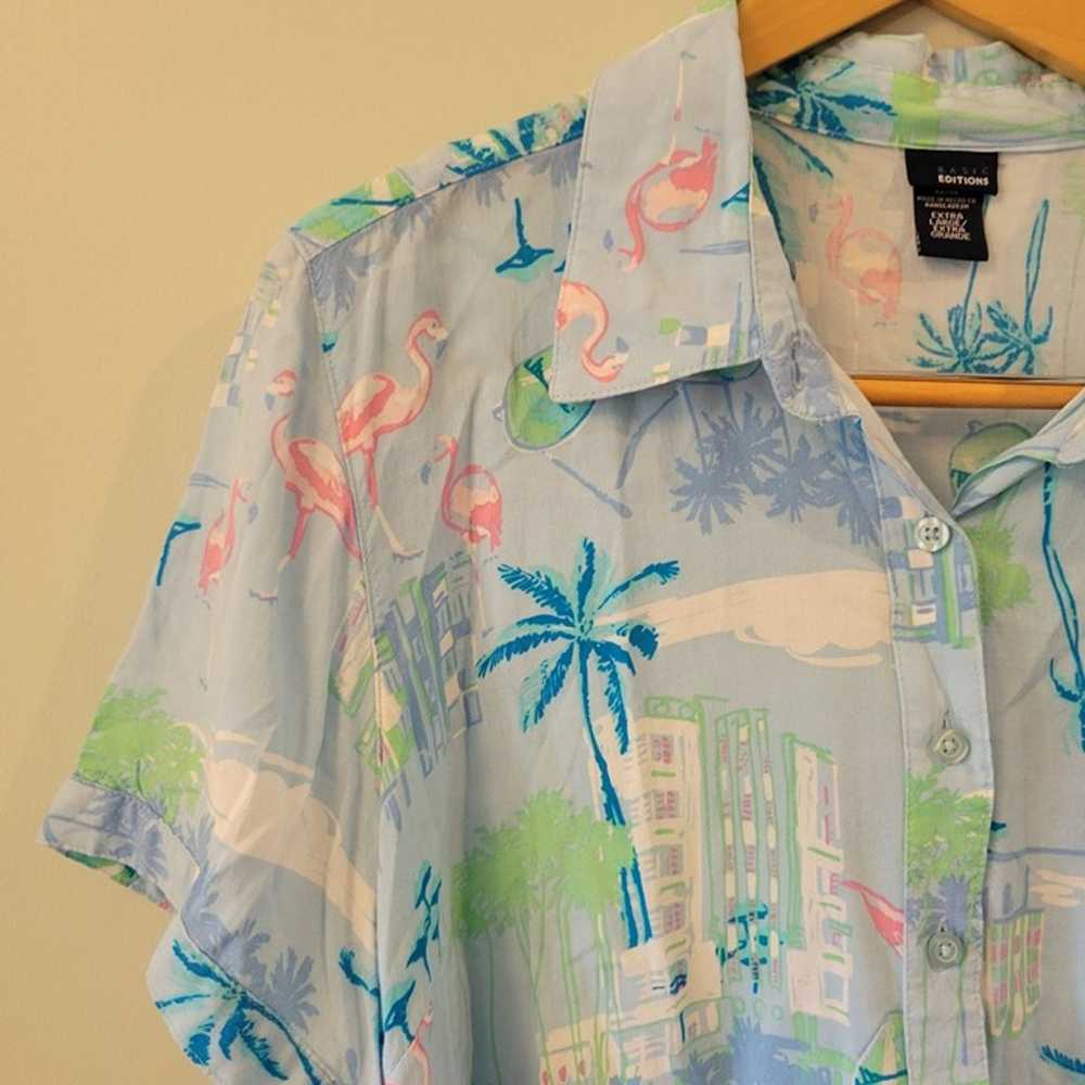 Basic Editions Hawaiian Shirt - image 5