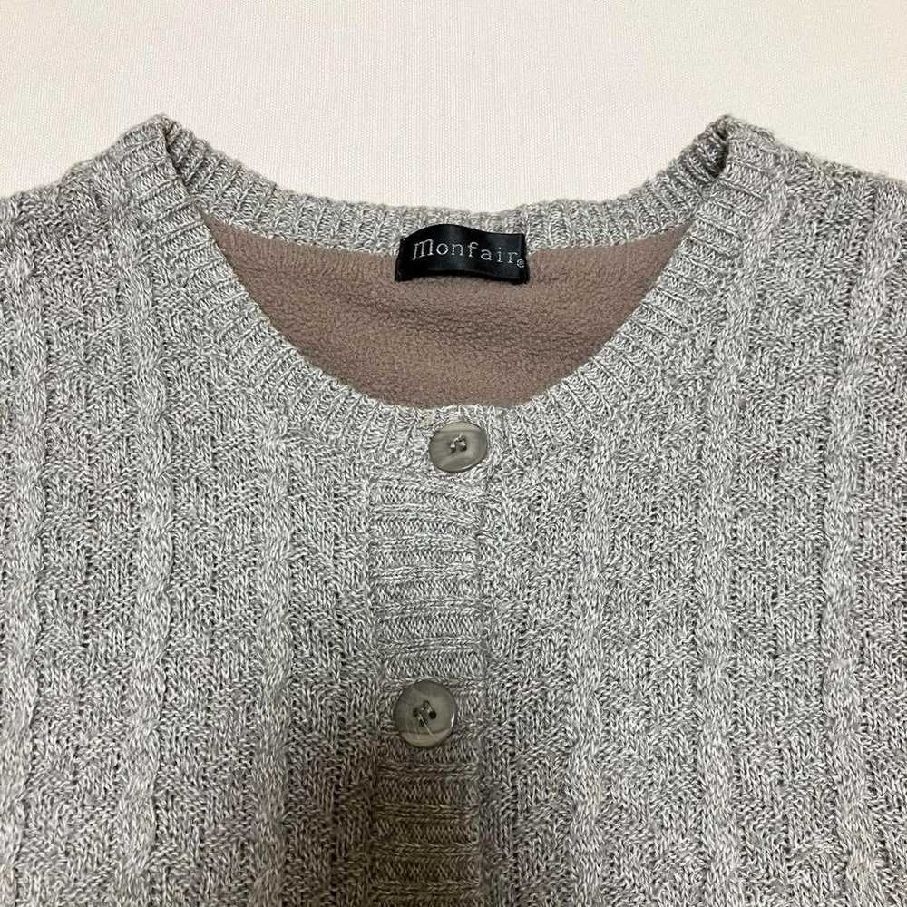 Montfair Knit Vest (LL) Sweater Cable Muted Color… - image 8