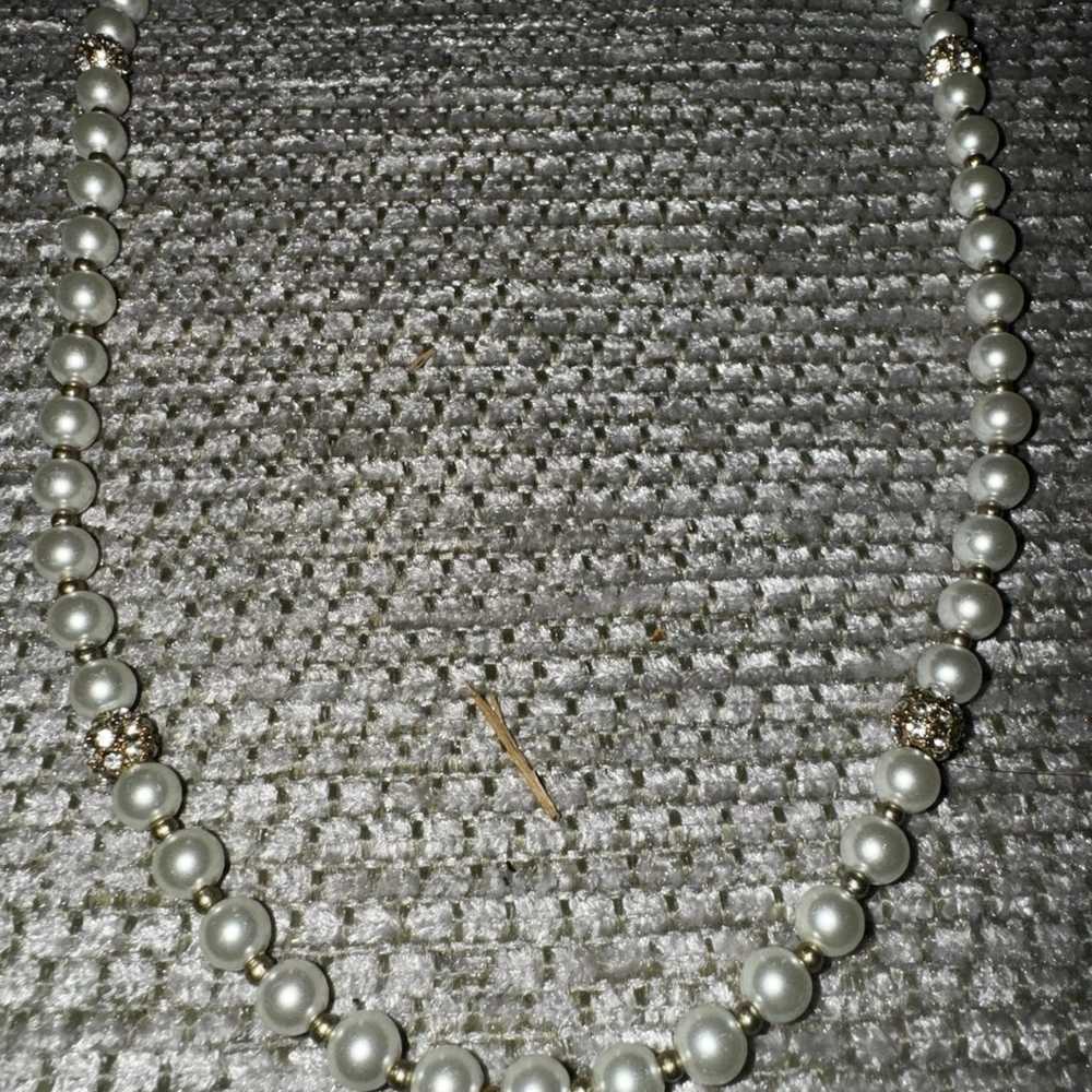 Vintage Premier Designs Faux Pearl Rhinestone Aud… - image 4