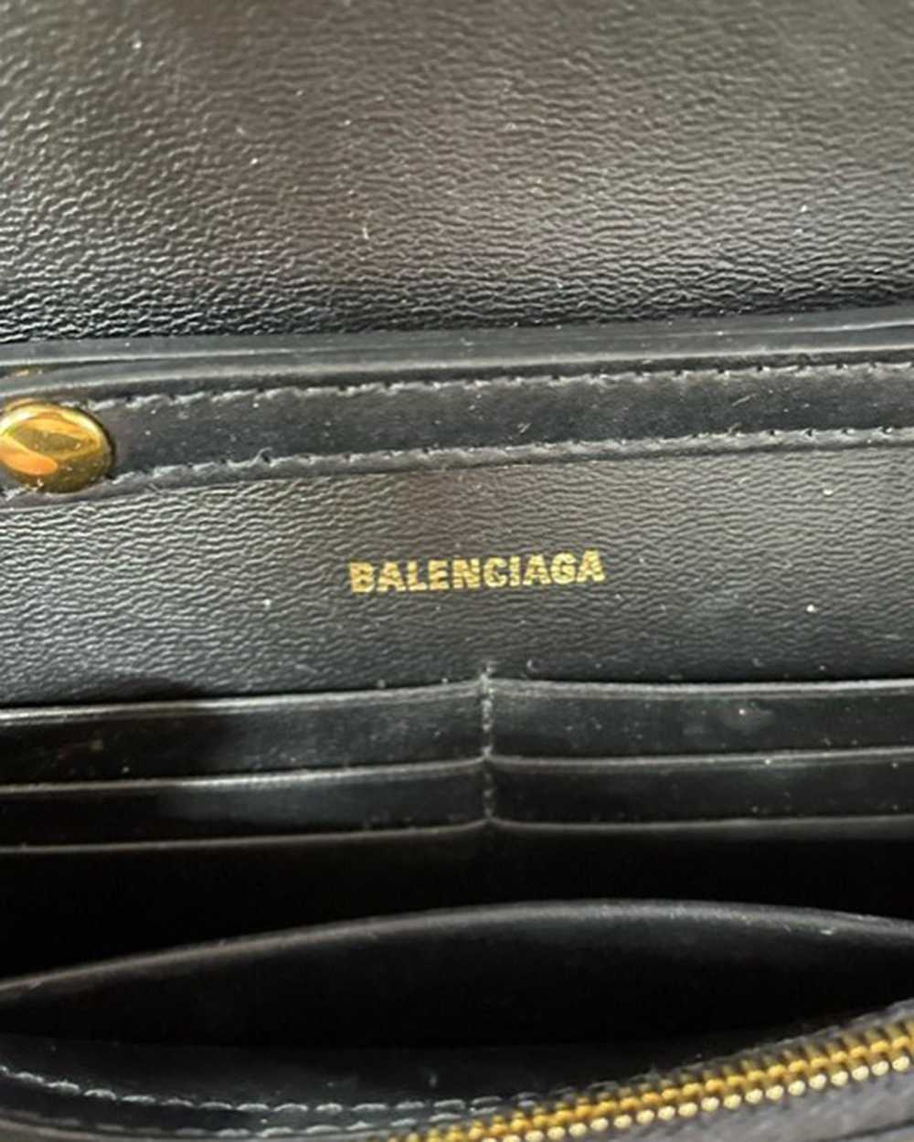 Balenciaga Hourglass Wallet on Chain Bag in Black… - image 9