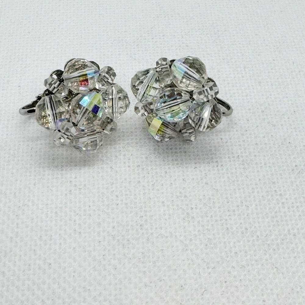 Laguna Vintage Clip On Earrings Aurora Borealis C… - image 4