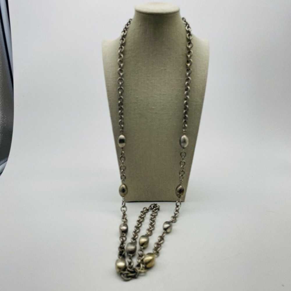 Vintage Carol Dauplaise Station Necklace Silver T… - image 4