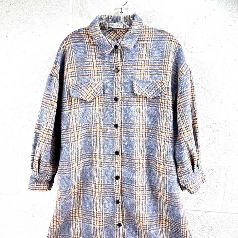 Other The Open Product Button Front Long Sleev Pl… - image 2