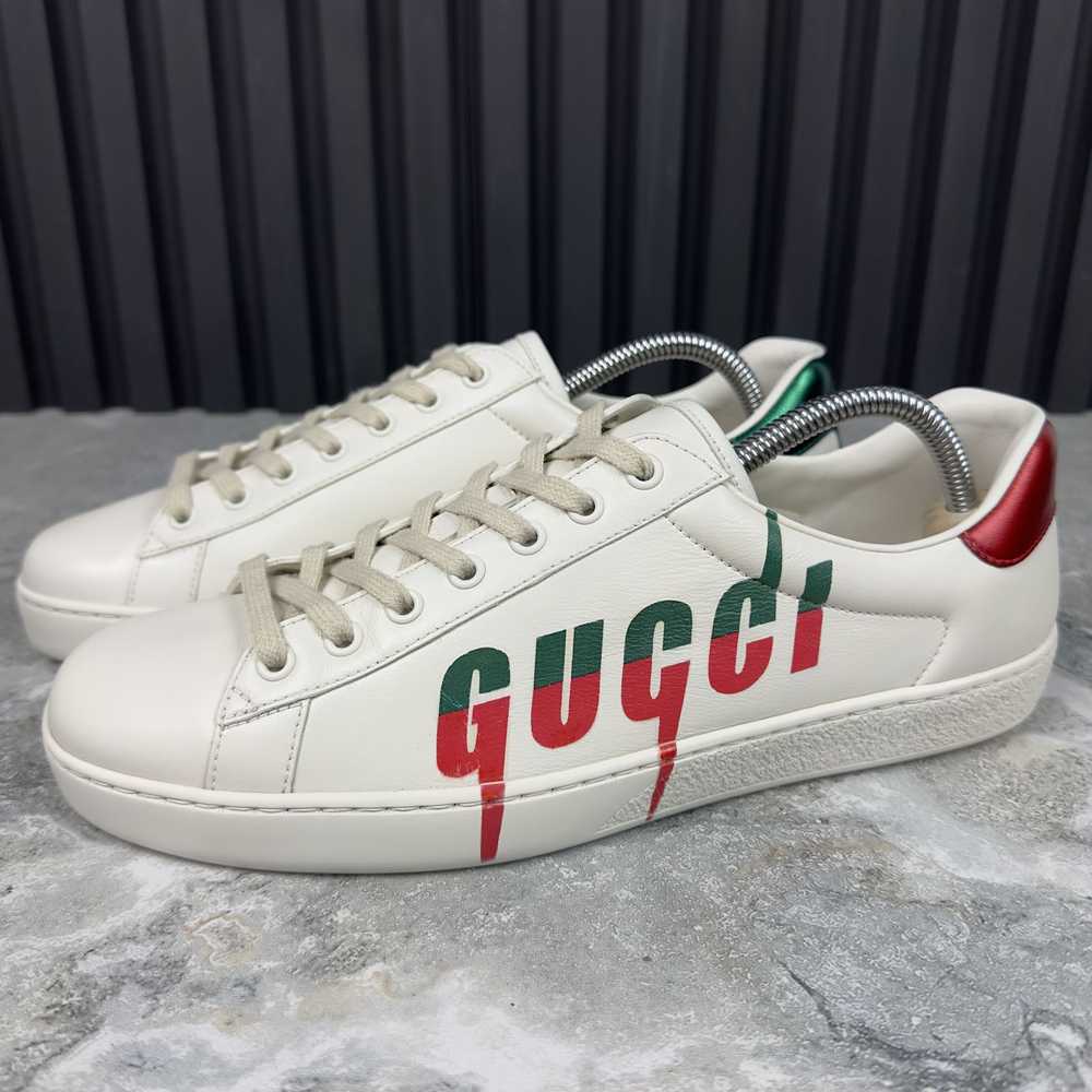 Gucci Gucci Ace Low Sneakers Leather Red Green Lo… - image 12