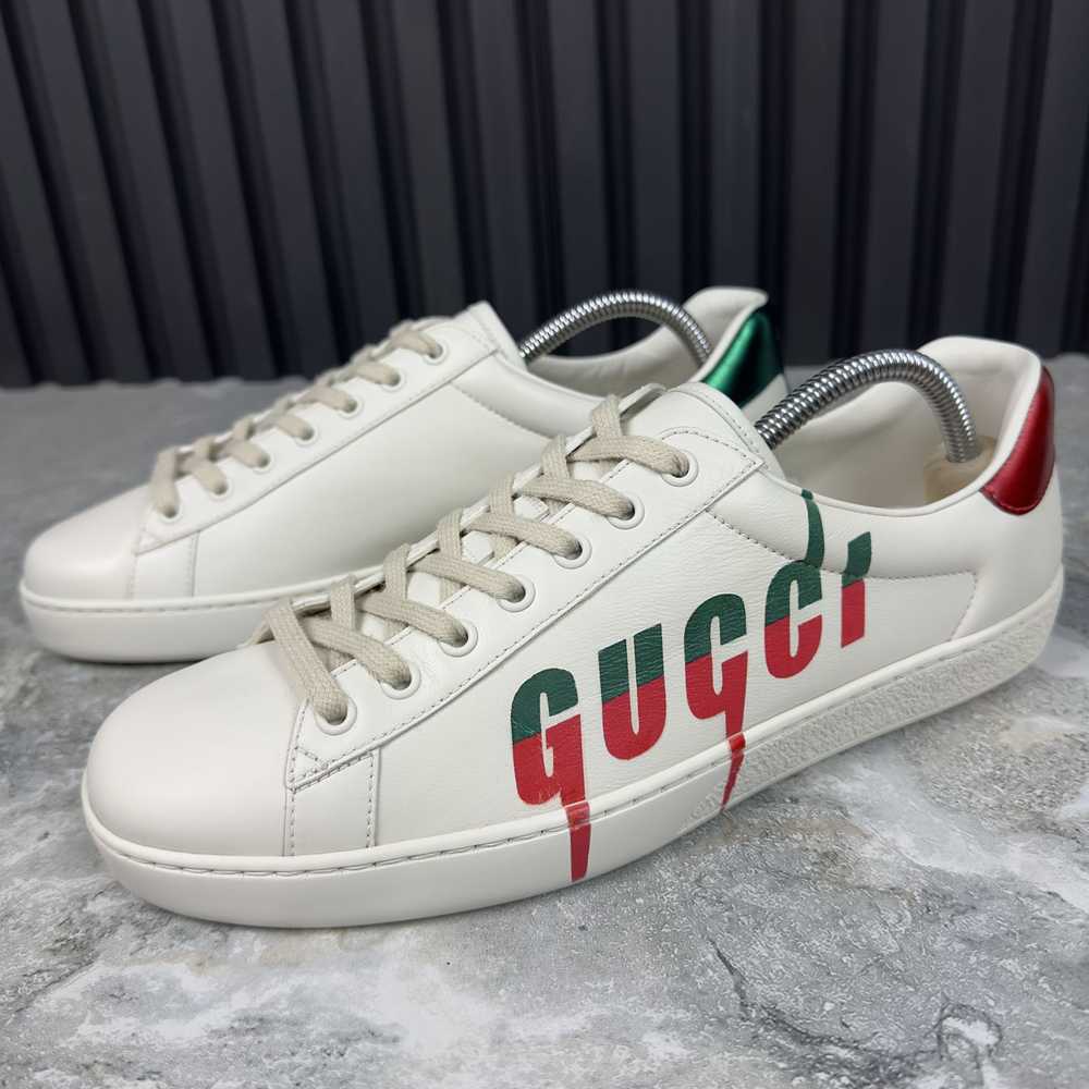 Gucci Gucci Ace Low Sneakers Leather Red Green Lo… - image 2