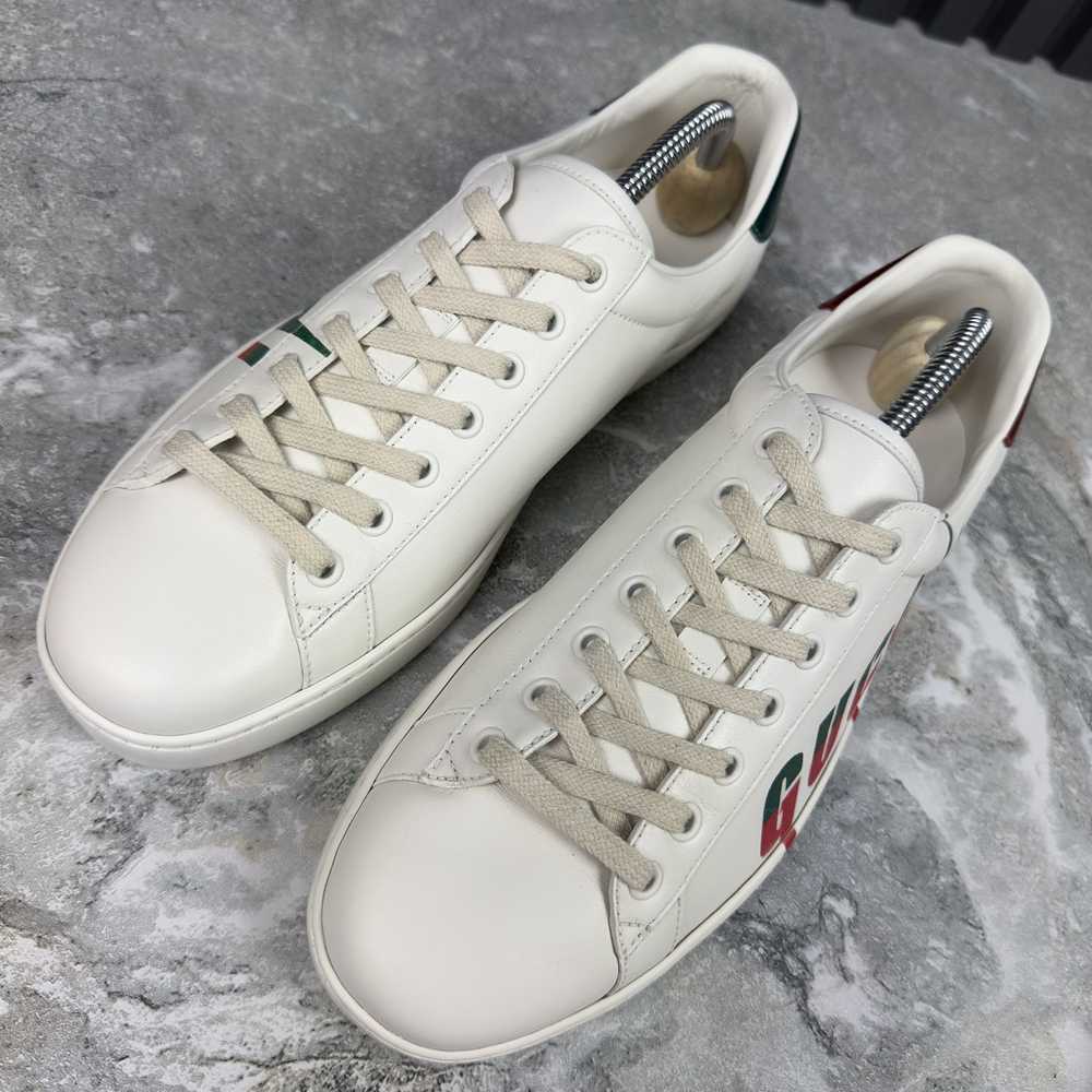 Gucci Gucci Ace Low Sneakers Leather Red Green Lo… - image 3