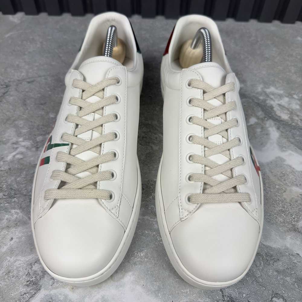 Gucci Gucci Ace Low Sneakers Leather Red Green Lo… - image 4