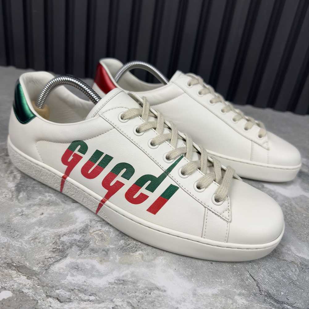 Gucci Gucci Ace Low Sneakers Leather Red Green Lo… - image 5