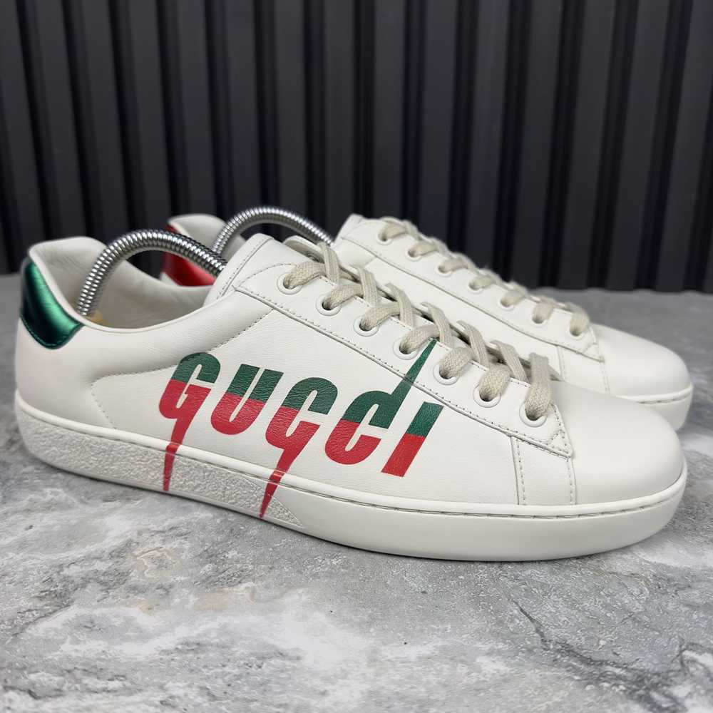 Gucci Gucci Ace Low Sneakers Leather Red Green Lo… - image 6