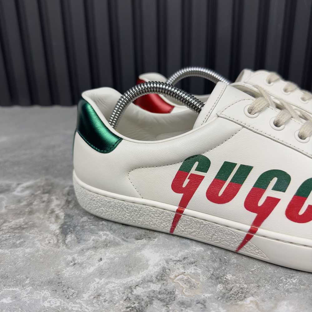 Gucci Gucci Ace Low Sneakers Leather Red Green Lo… - image 9