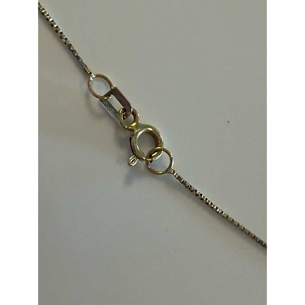 Vtg 14K Plumb Heart Necklace 22.5" Length Dainty … - image 6