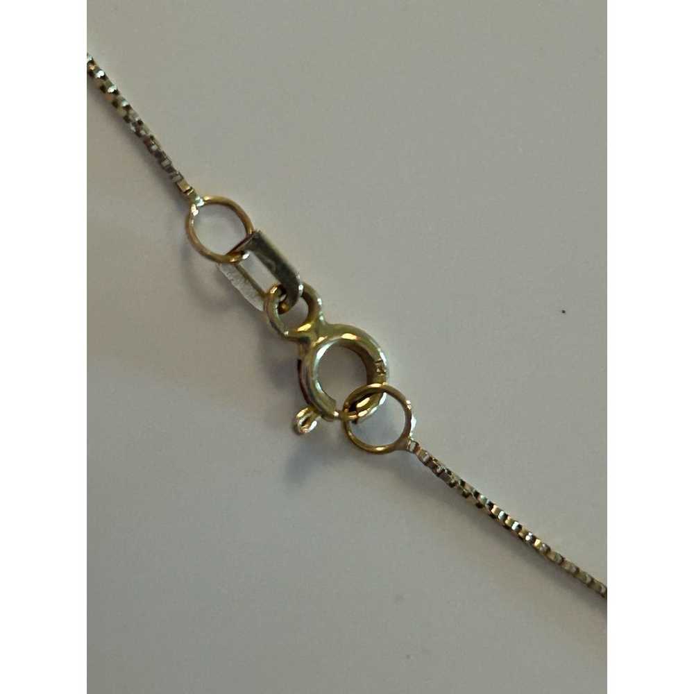 Vtg 14K Plumb Heart Necklace 22.5" Length Dainty … - image 7