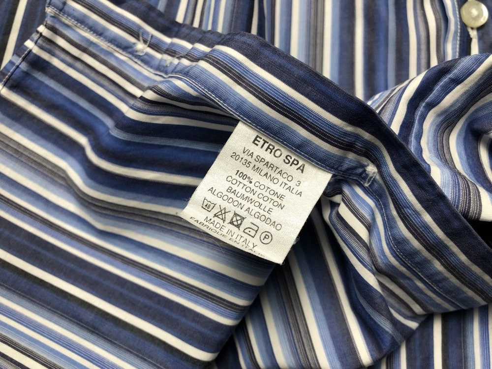 Etro Etro cotton multicolour striped shirt - image 6