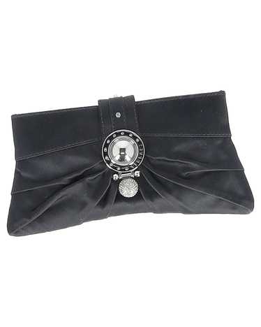 Versace Crystal-Embellished Black Satin Clutch by 