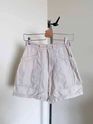 Light Khaki Cotton Shorts-25W