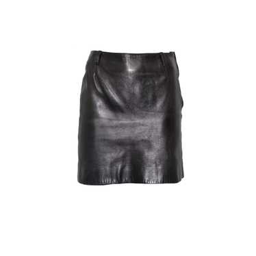 Prada 1990s Leather Mini Skirt