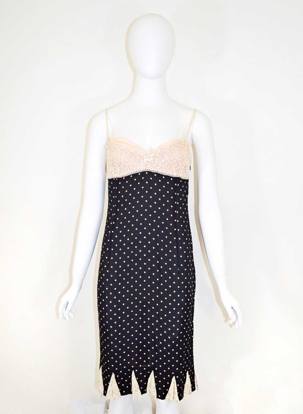 Valentino Boutique SS 2000 Polka Dot Dress - image 3