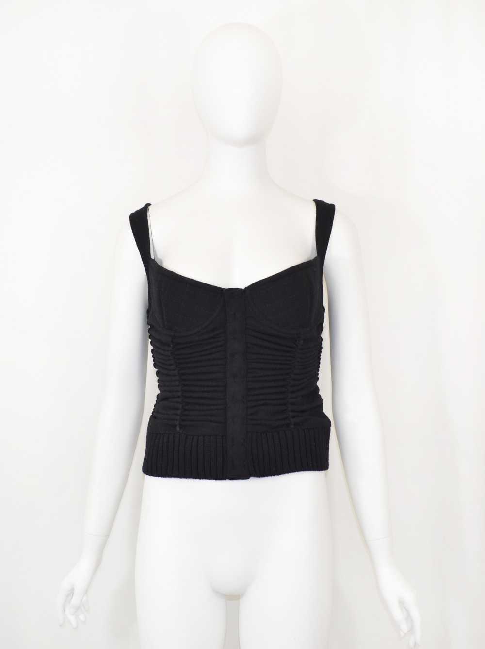 Tao Comme des Garçons 2005 Adjustable Knit Bustier - image 3