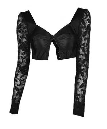 DOLCE & GABBANA BUSTIER CROP TOP