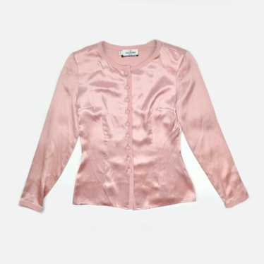 VALENTINO 1990s Miss V SILK BLOUSE